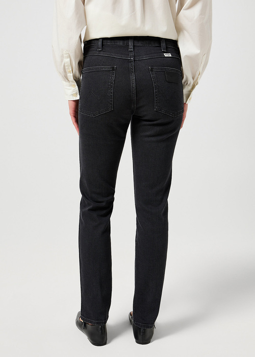 Damskie Spodnie Dzinsowe Wrangler Piper Smokey - 112356403