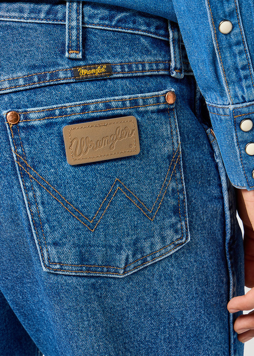 Damskie Spodnie Dzinsowe Wrangler 13mwz Cowboy Cut Stonewashed - 112358496
