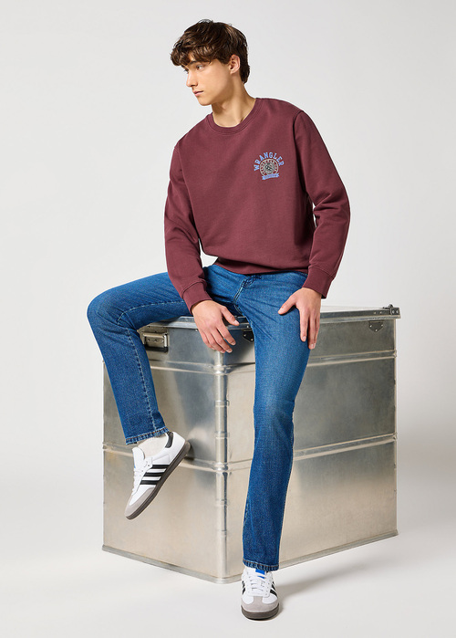 Meskie Spodnie Dzinsowe Wrangler River Sundown Blue - 112356835