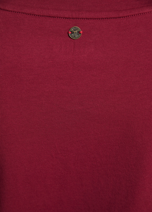 Damski T Shirt Mustang Alina C Print Biking Red - 1011800-7145