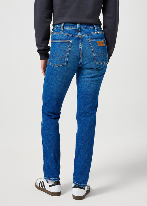 Damskie Spodnie Dzinsowe Wrangler Piper Indigo Dusk - 112356405