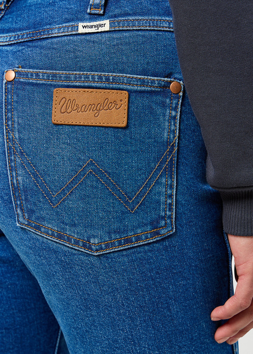 Damskie Spodnie Dzinsowe Wrangler Piper Indigo Dusk - 112356405
