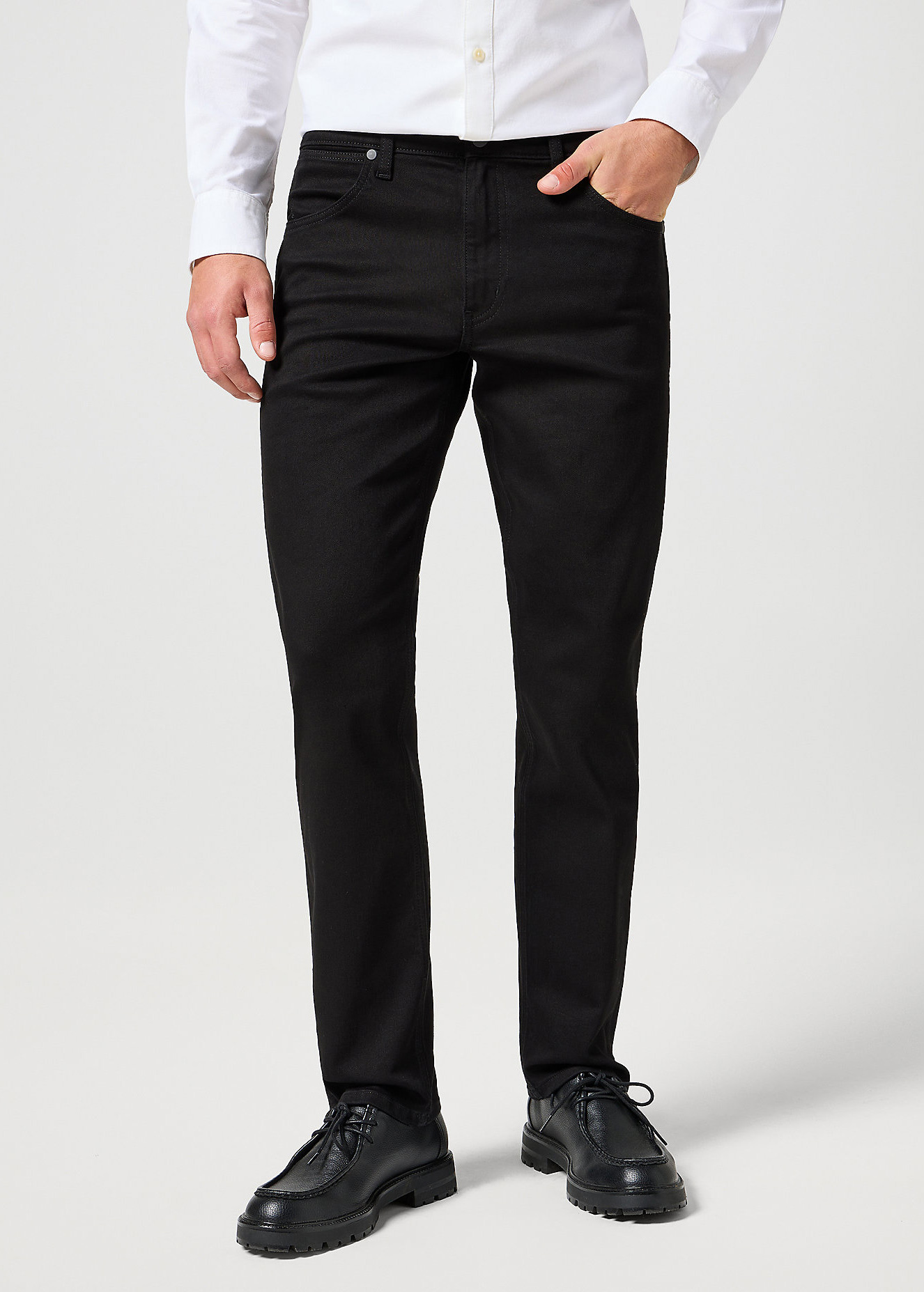 Meskie Spodnie Dzinsowe Wrangler Greensboro Deep Ink - 112357393