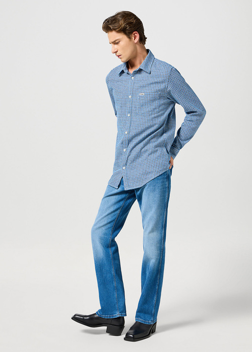 Meskie Spodnie Dzinsowe Wrangler Horizon Praire Blue - 112356832