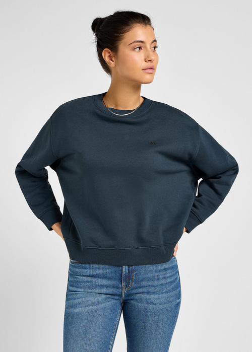 Lee Crew Sweatshirt L53LLJA75 - Charcoal L53LLJA75 112341532