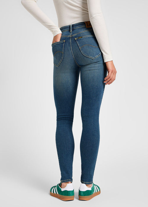 Damskie Spodnie Dzinsowe Lee Foreverfit Indigo Tea - 112355539