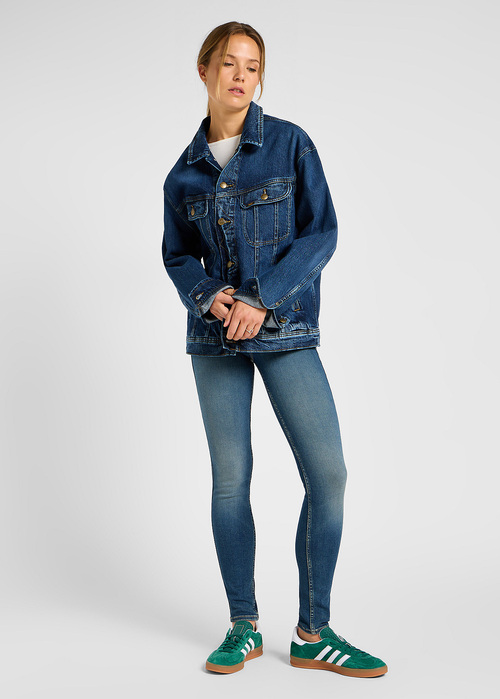 Damskie Spodnie Dzinsowe Lee Foreverfit Indigo Tea - 112355539