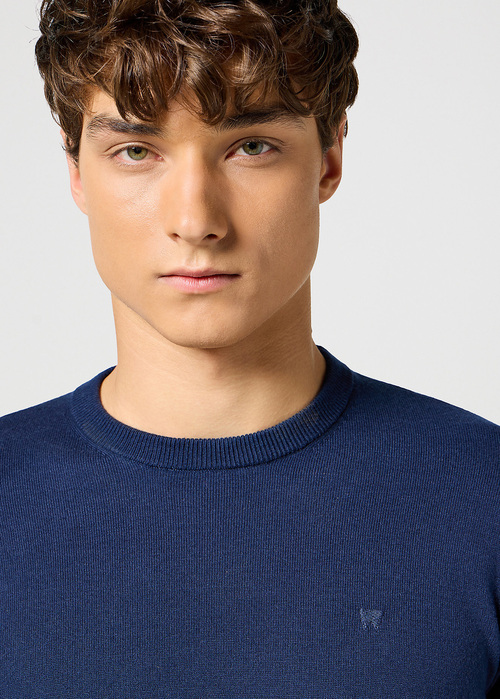 Meski Sweter Wrangler Knit Sweater Navy - 112357427