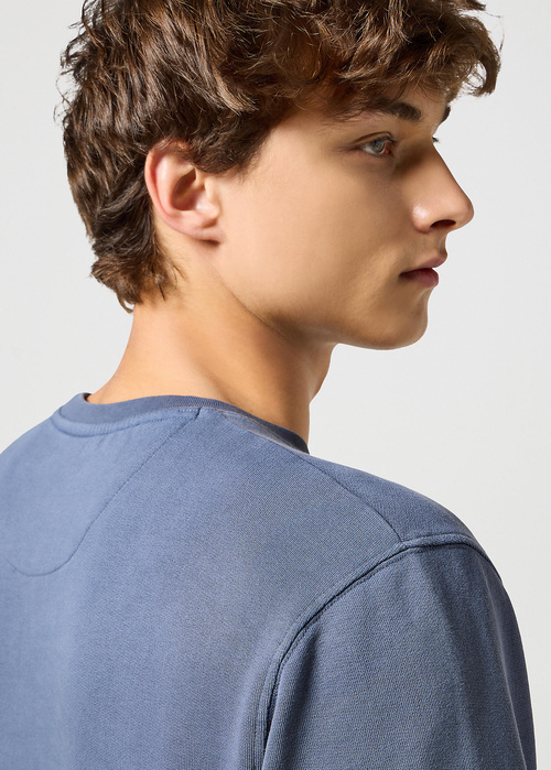 Meski Sweter Wrangler Sign Off Crew Grisaille - 112357335