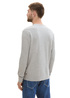 Meski Sweter Tom Tailor Soft Sweater With A Round Neck Grey Heather Melange - 1043192-12035