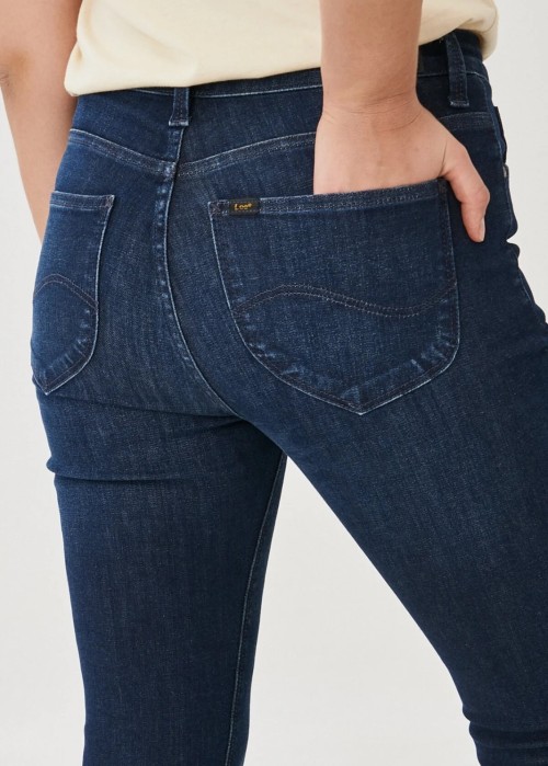 Damskie Spodnie Dzinsowe Lee Scarlett High Clean Wheaton - L626RKEX