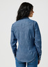 Damska Koszula Dinsowa Wrangler Slim Waisted Blouse Vintage Fade - 112356470