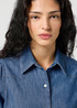 Damska Koszula Dzinsowa Wrangler Slim Waisted Blouse Vintage Fade - 112356470