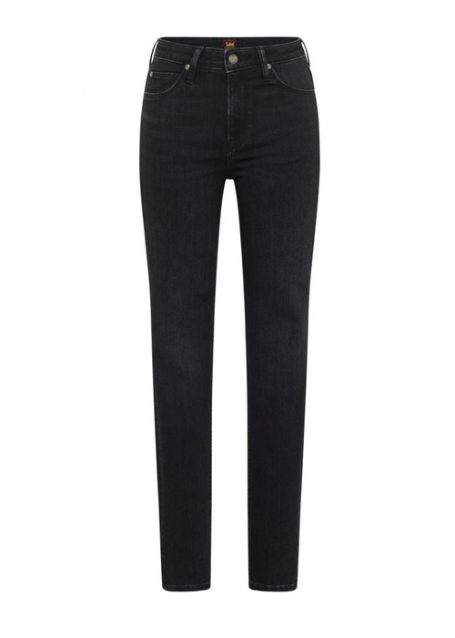 Damskie Spodnie Dzinsowe Lee Scarlett High Tingled Black - L626ODD41
