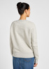 Damski Sweter Lee Long Sleeve Med Wobbly Tee Grey Heather - 112355188