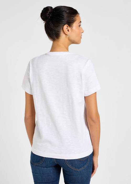 Damski T Shirt Lee Perfect Tee Bright White - 112355195