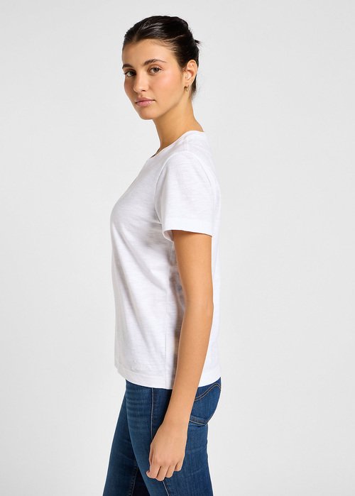 Damski T Shirt Lee Perfect Tee Bright White - 112355195