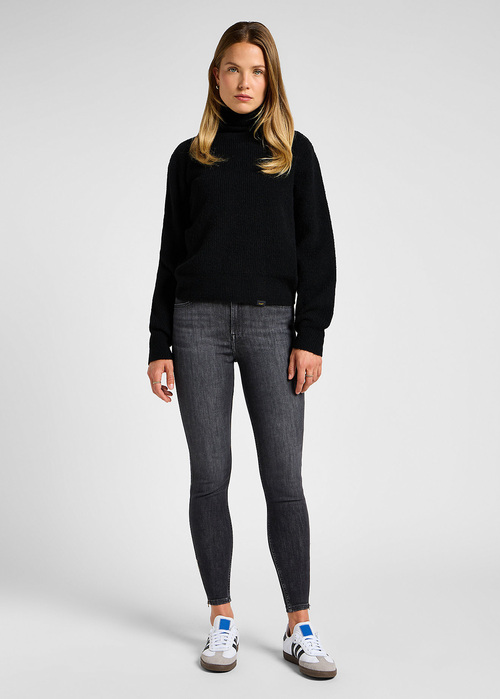 Damskie Spodnie Dzinsowe Lee Scarlett High Zip Last Strike - 112355551