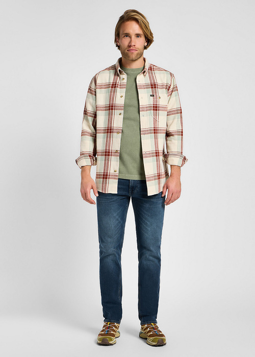 Mskie Spodnie Dinsowe Lee Daren Zip Fly Holland Blue - 112355807