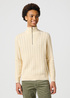 Wrangler Half Zip Knit Ecru - 112357290 Wrangler Half Zip Knit Ecru - 112357290