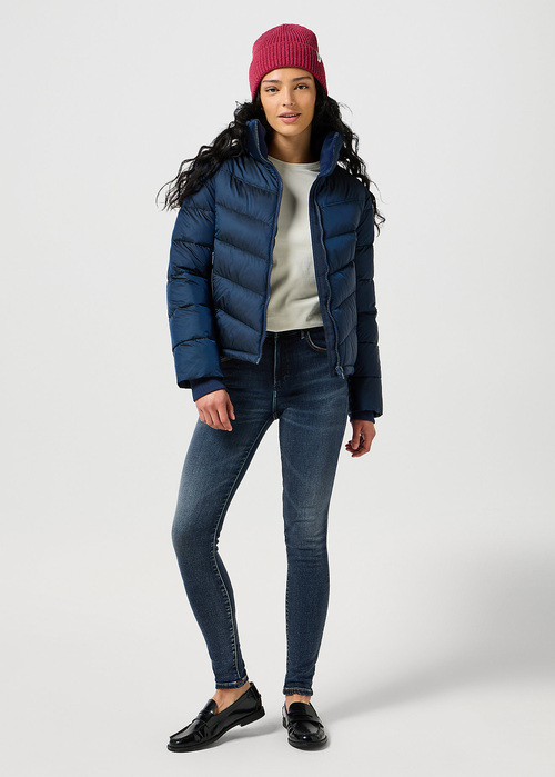 Damskie Spodnie Dzinsowe Wrangler High Skinny Harmony Blues - 112355900