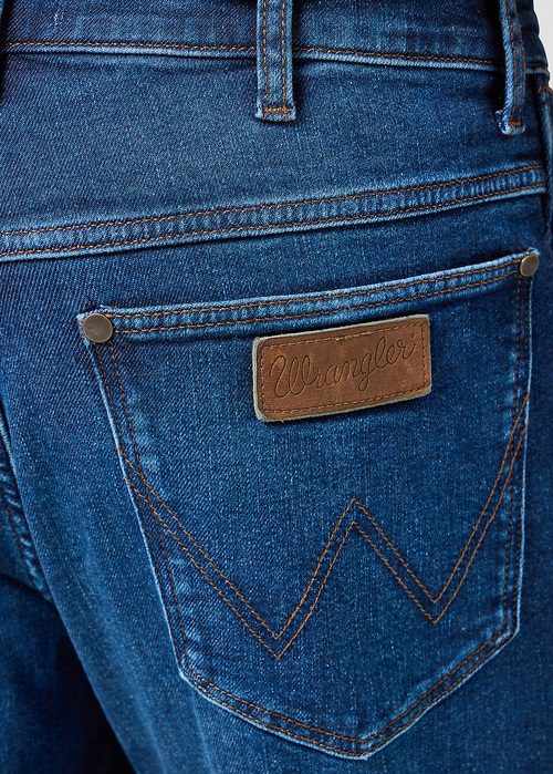 Meskie Spodnie Dzinsowe Wrangler River Dark Trails - 112356895