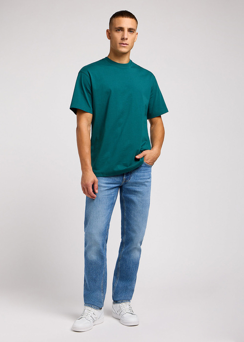 Meski T Shirt Lee Plain Loose Tee Evergreen - 112350757