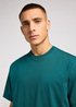 Meski T Shirt Lee Plain Loose Tee Evergreen - 112350757