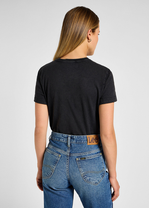 Damski T Shirt Lee Perfect Tee Unionall Black - 112355164