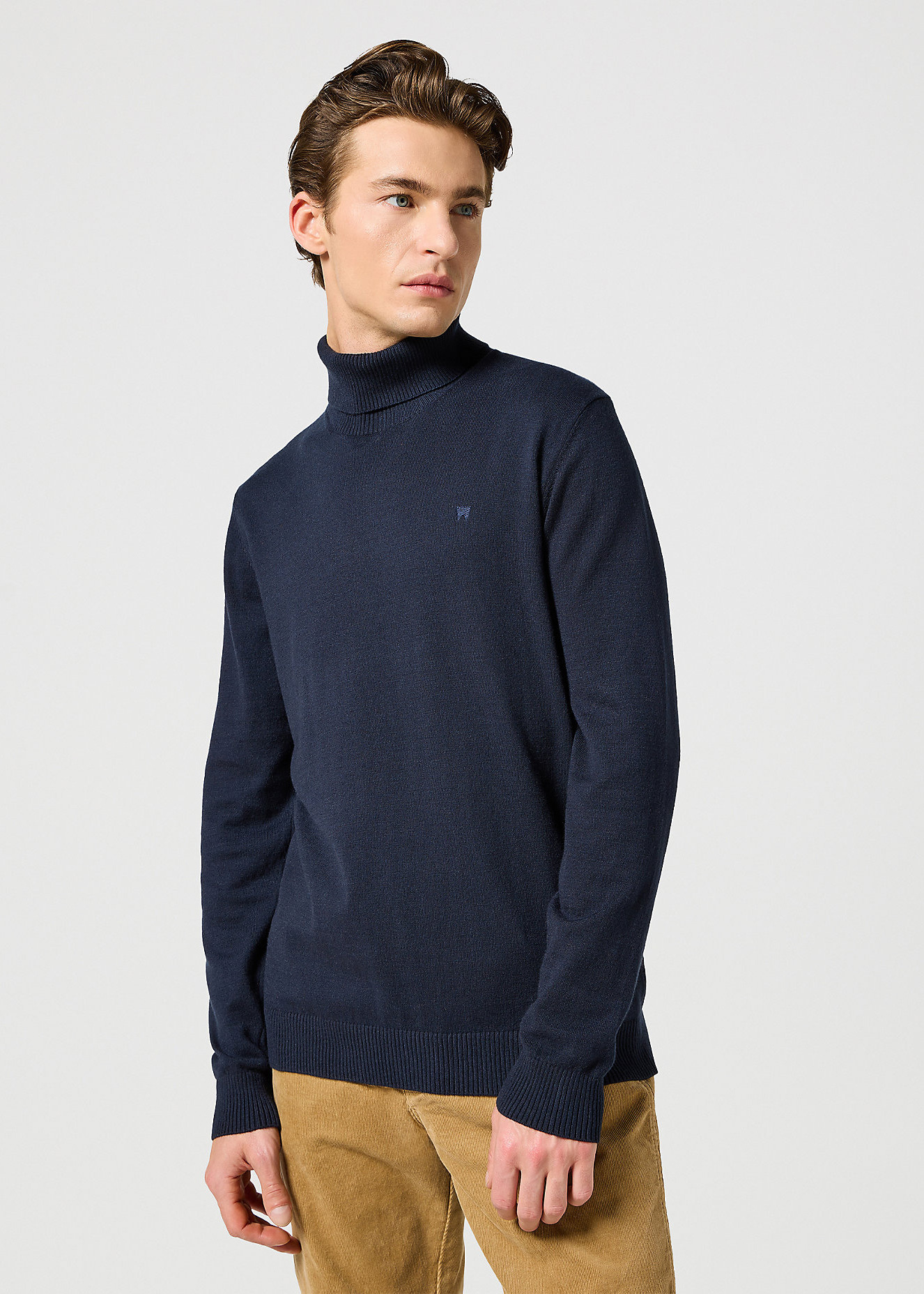 Meski Sweter Wrangler Turtleneck Dark Navy - 112357296