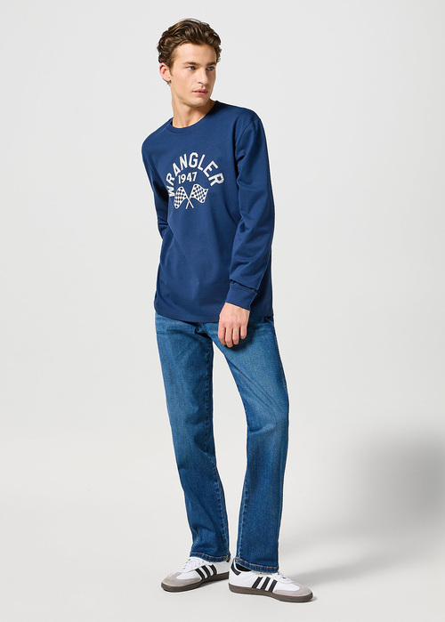 Meskie Spodnie Dzinsowe Wrangler Frontier Outlaw Indigo - 112356829