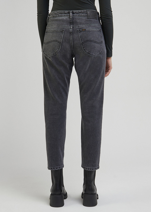 Damskie Spodnie Dzinsowe Lee Rider Refined Black - L34XQBD83