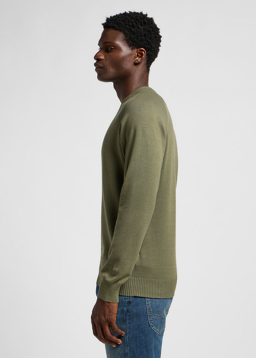 Meski Sweter Lee Clean Raglan Sweater Mercantile Green - 112355673