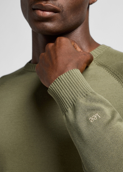 Meski Sweter Lee Clean Raglan Sweater Mercantile Green - 112355673