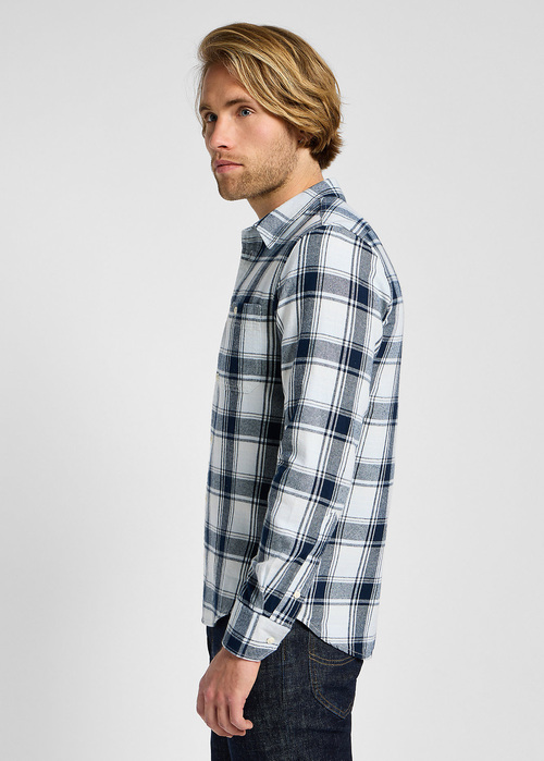 Meska Koszula Materialowe Lee Leesure Shirt Cloud Check - 112355714