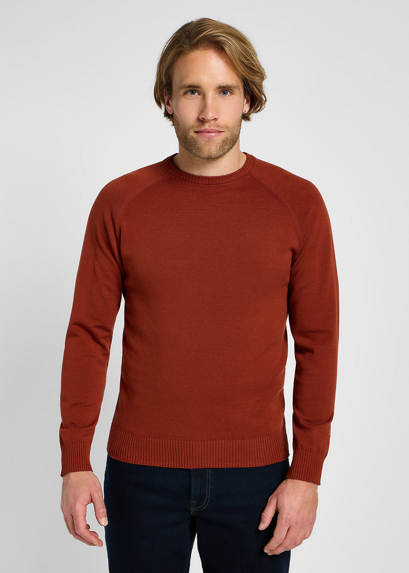 Meski Sweter Lee Reglan Knit Sweet Maple - 112355672