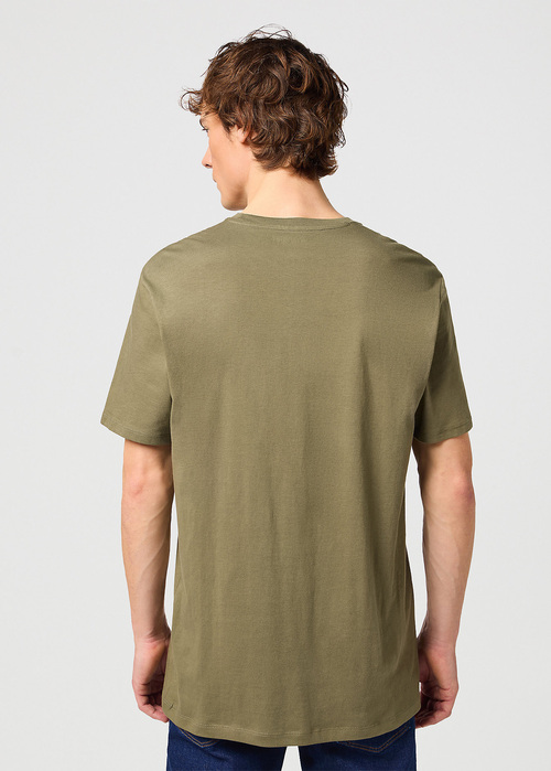 Meski T Shirt Wrangler 2 Pack Tee Dusty Olive - W7G9DHX45