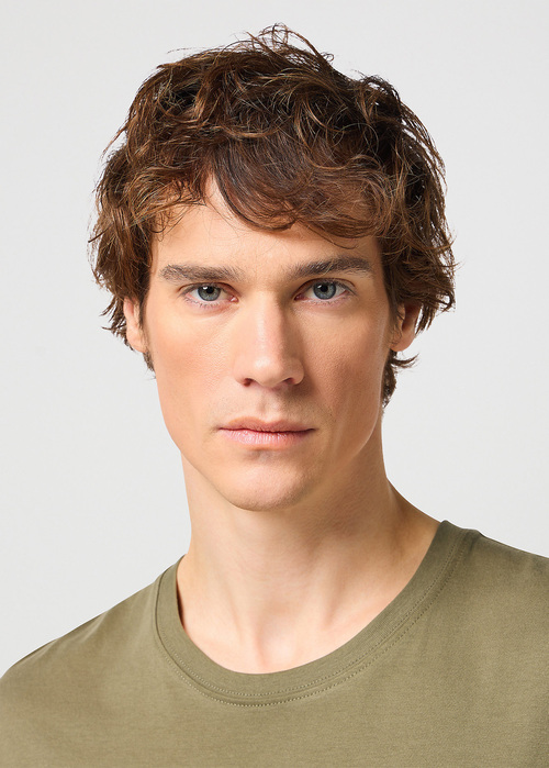 Meski T Shirt Wrangler 2 Pack Tee Dusty Olive - W7G9DHX45