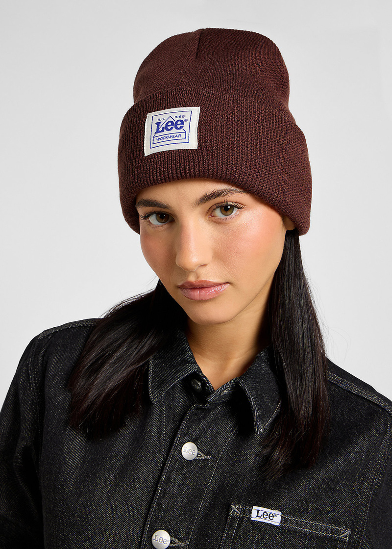 Czapka Zimowa Lee Workwear Beanie Velvet Beet - 112358298