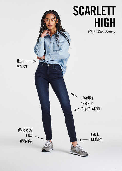 Damskie Spodnie Dzinsowe Lee Scarlett High Astral Plane - 112355535