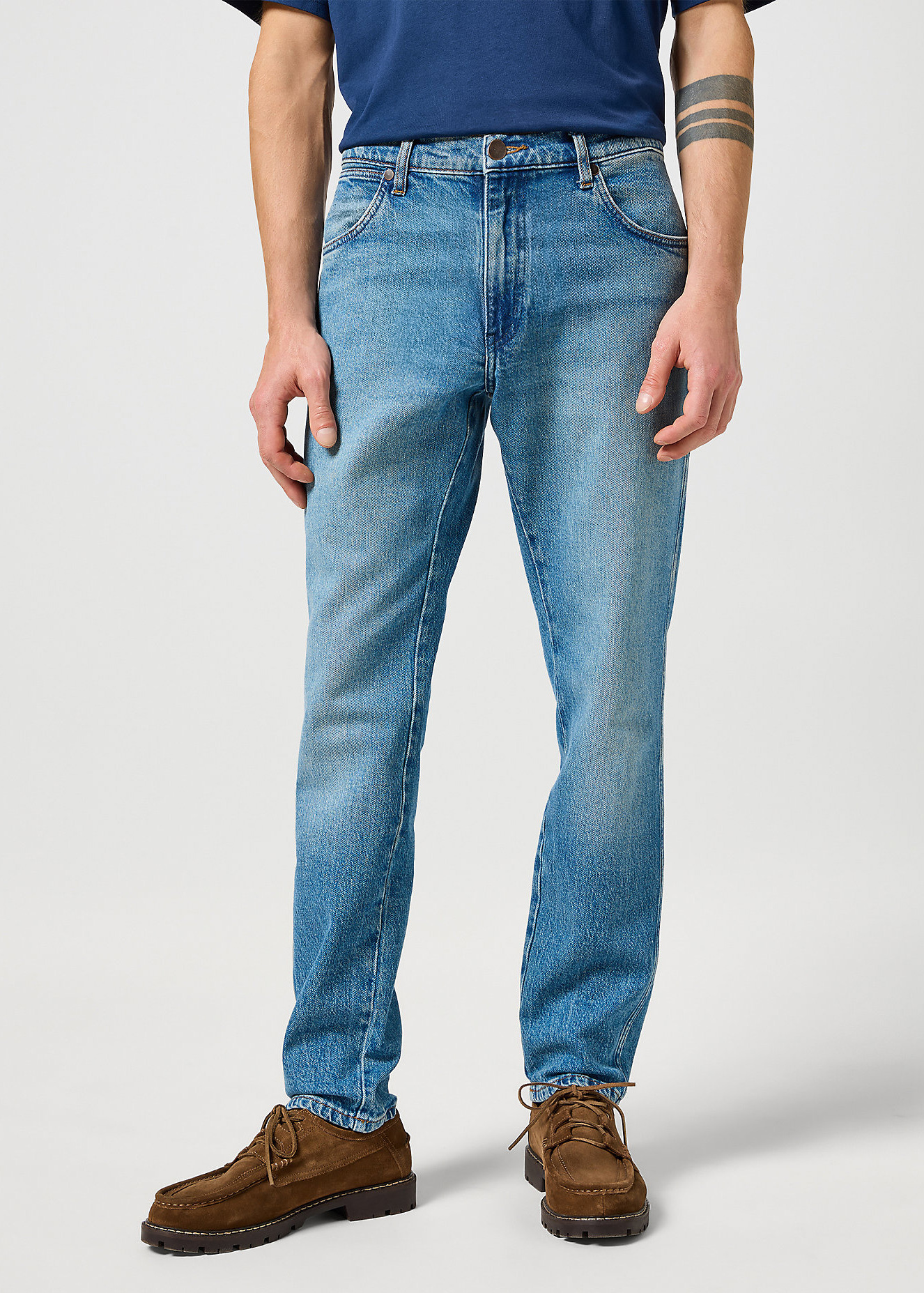 Meskie Spodnie Dzinsowe Wrangler River Chante - 112356836