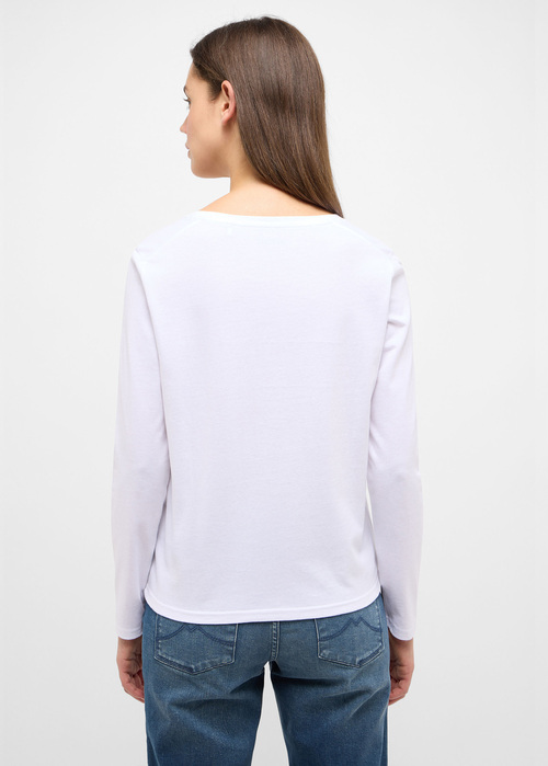 Koszulka Z Dlugim Rekawem Mustang Jeans Elly General White - 1013931-2045