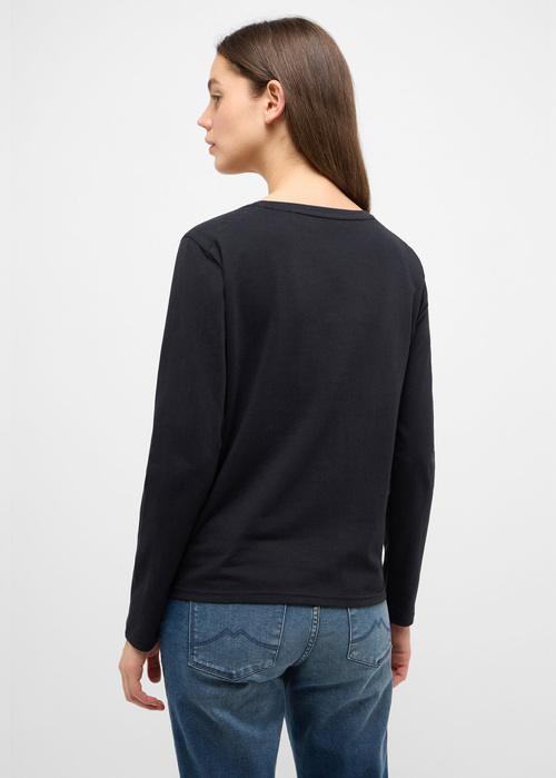 Koszulka Z Dlugim Rekawem Mustang Jeans Elly Black - 1013931-4142