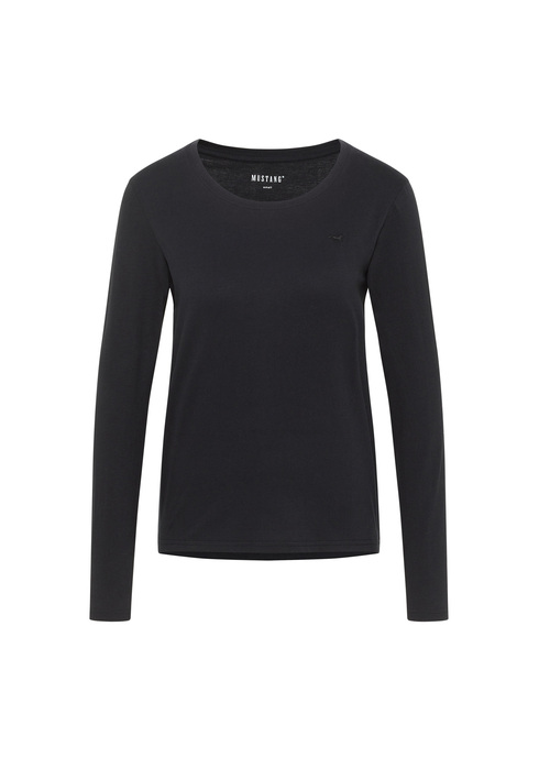 Koszulka Z Dugim Rkawem Mustang Jeans Elly Black - 1013931-4142