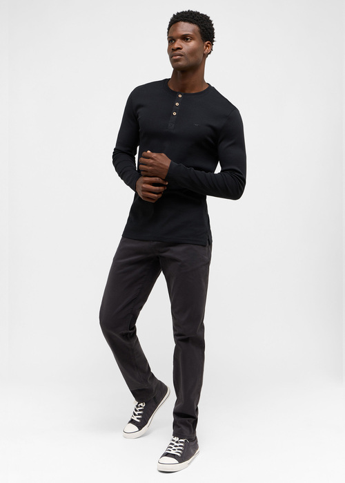 Meska Koszulka Z Dlugim Rekawem Mustang Jeans Arminto Black - 1014698-4142