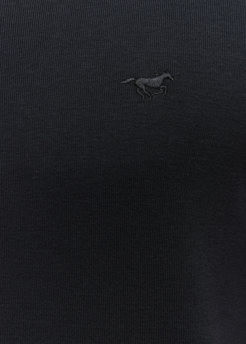 Meska Koszulka Z Dlugim Rekawem Mustang Jeans Arminto Black - 1014698-4142