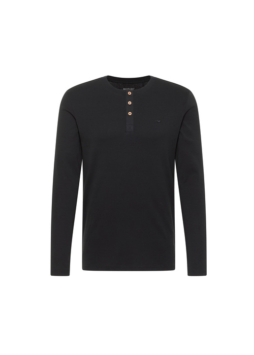 Meska Koszulka Z Dlugim Rekawem Mustang Jeans Arminto Black - 1014698-4142