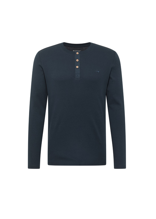 Meska Koszulka Z Dlugim Rekawem Mustang Jeans Arminto Carbon - 1014698-4135