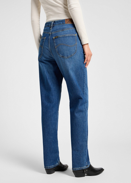 Damskie Spodnie Dinsowe Lee Carol Mid Stream - 112355542