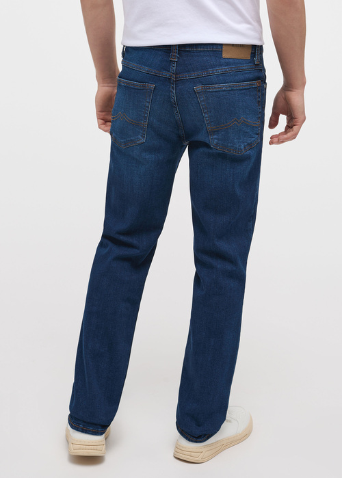 Meskie Spodnie Dzinsowe Mustang Jeans Tramper Straight Denim Blue - 1013715-5000-843